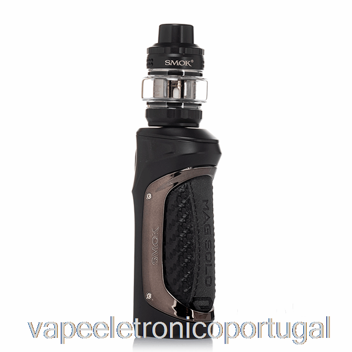 Vape Eletrônico Smok Mag Solo 100w Kit Inicial De Fibra De Carbono Emenda De Couro